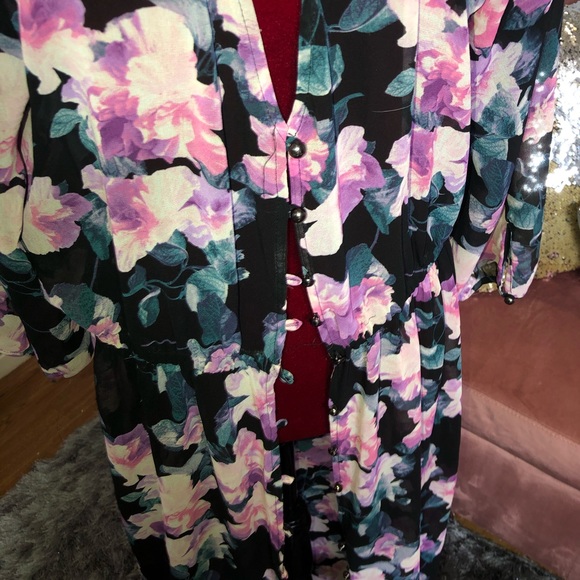 Flower 🌺 Sheer Dress - Picture 6 of 7